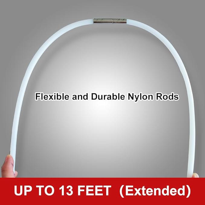 Particle Furnace Cleaning Brush, 100/150mm Brush,Chimney Brush,Dryer Vent Cleaner Kit,Flexible Rods,Up to 13FEET(9Pcs Rods+1Pcs 4" Brush)