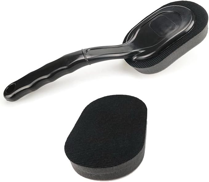 Car Wheel Polishing Waxing Sponge Brush ABS Washing Cleaning Tire Dressing Applicator Pads