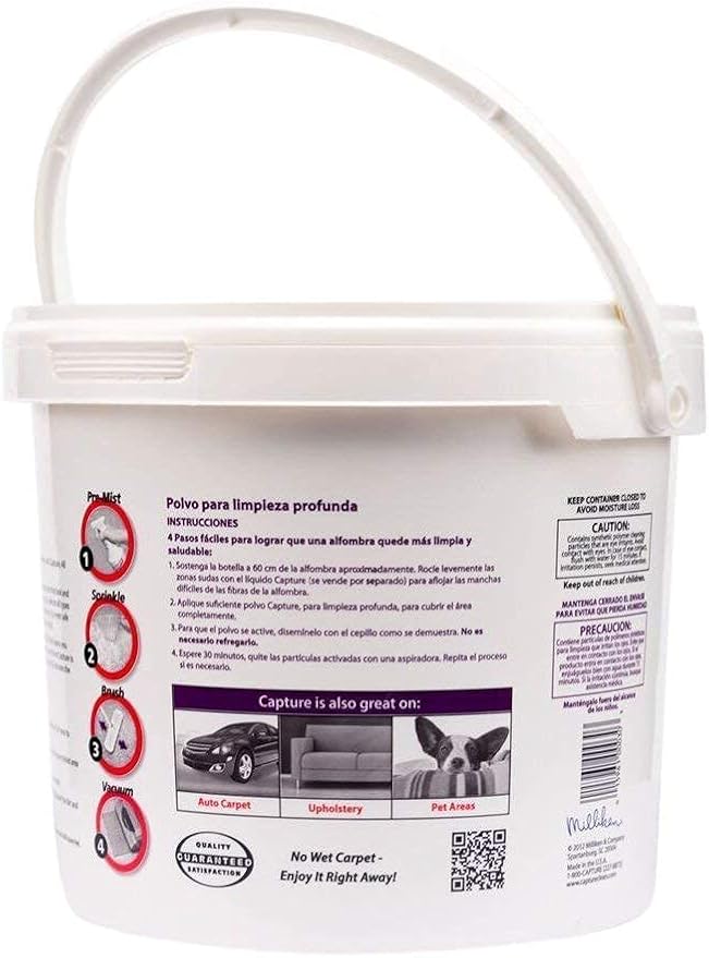 Capture Carpet & Rug Dry Cleaner (8 lb) & Capture Spot and Stain Remover (32 oz), Couch, Sofa Cleaner and Stain Remover - Bundle