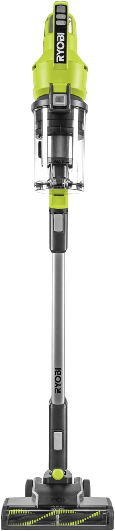 RYOBI 18 V ONE+ RSV18-0 Cordless Floor Vacuum Cleaner (30 AirWatt Suction Power, 820 l/min Airflow, 24 cm Wide Floor Nozzle, without Battery and Charger), Green