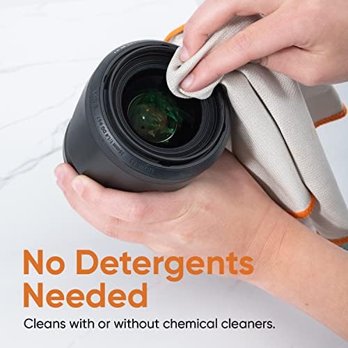 Superio Microfiber Glass, Mirror, Window Cleaning Cloth for Car Windshield, Lenses Tv Screen, Electronics, 14x16 Large Micro Fiber Lint & Streak Free Blue/Green, Just Water, 48 Pack