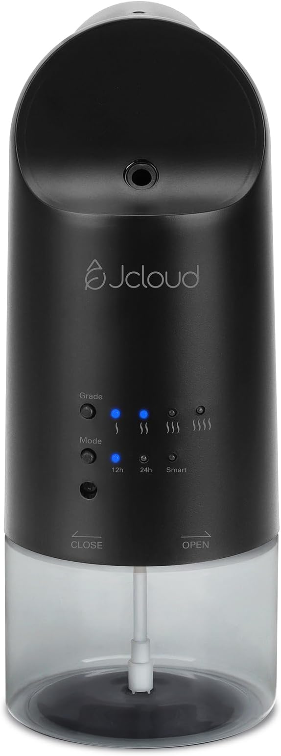 JCLOUD 2025 Plug in Diffuser | Cover Up to 500 Sq. Ft. for Home, Office, Spa – Portable Smart Wall Diffuser 160ML, Black with White Tea Essential Oil | Hotel Scent - 100ml