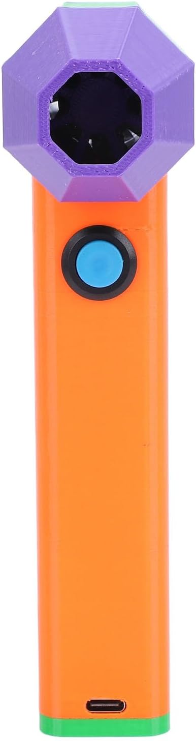 Electric Air Atomizer High Speed PETG Hand Turbo Fan 140000RPM Professional Outdoor Car (Orange+Green)