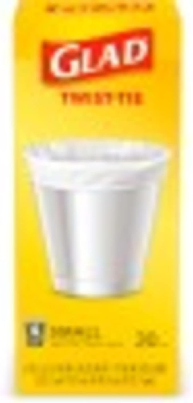 Glad Small Trash Bags - 4 Gallon - 30 Count (Pack of 6)