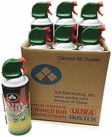 Ultra Duster Compressed Air Duster Cleaner 10 oz., 6/Pack (UDS-10P6)