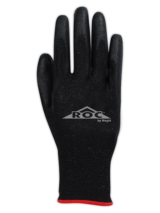 MAGID General Purpose Dry Grip Polyester Work Gloves, 12 PR, Ultra-Lightweight Polyurethane Coating, Size 12/XXXL, Reusable, 18-Gauge (GP180) (Pack of 2)
