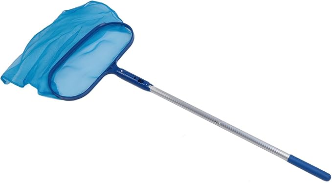 Swimming Pool Cleansing Kit, Fine Mesh Pool Cleaner Tool, Leaf Skimmer Net with 4 Poles for Above Ground or In ground Swimming Pools