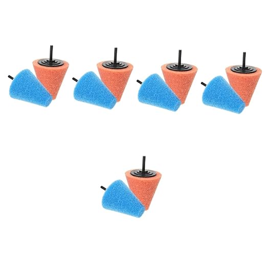 10pcs Shaped Buffing Polishing Pad for Drill Sponge Material for Car Wheel Detailing Versatile Buffing Discs for Waxing and Cleaning