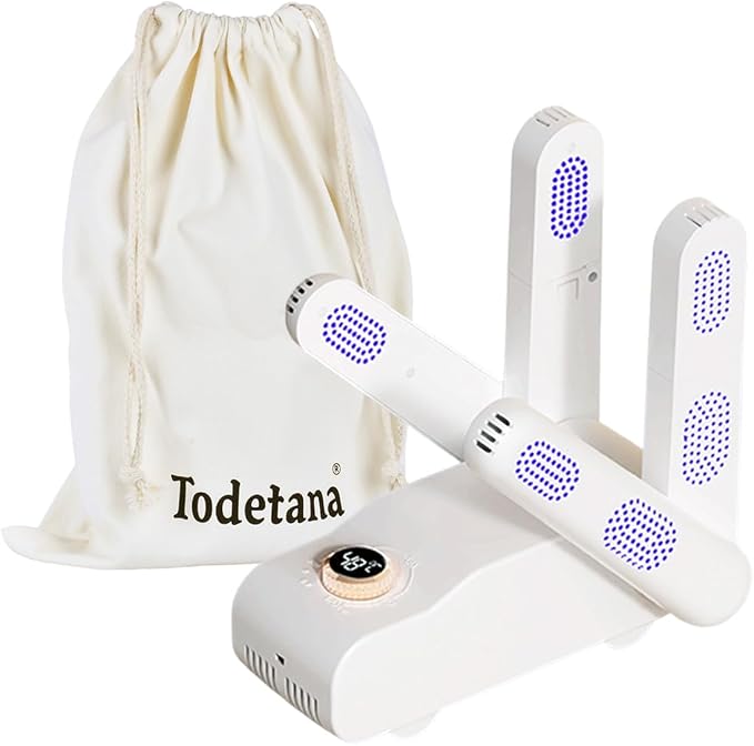 Shoe Dryer with Warm Air, Portable Boot Dryer Deodorizer for Sneakers | Warm air drying for shoes, helps reduce moisture and odor, portable design for home and travel, quiet operation for daily use