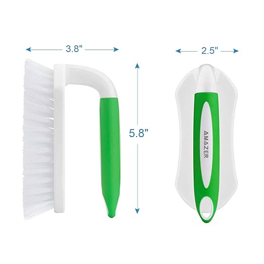 Amazer 2 Pack Scrub Brush and 2 Pack Bottle Cleaner Brushes