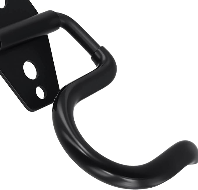 24 Pack Broom Holder Wall Mount, Heavy Duty S Hooks Tool Hangers Metal Garage Hooks for Brooms Mops Shovels Raks, Black