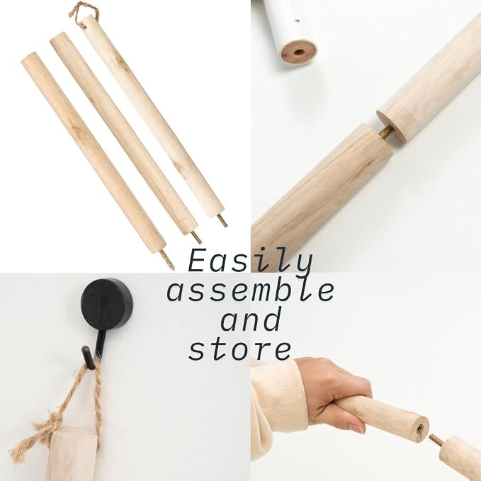 Natural Broom - Indoor Grass Broom - Long Handle Broomstick for House, Garage, Office, Lobby Room, Kitchen