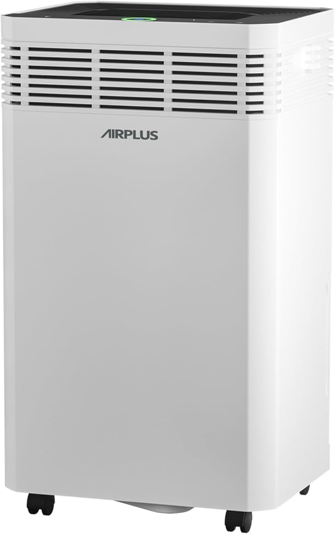 AIRPLUS 8000 Sq. Ft Commercial Grade Dehumidifier for Basement, 225 Pint Portable Dehumidifiers with Drain Hose for Large Room, Quiet Sleep Mode Dehumidifier for Bedroom, RV De humidifier for Camper