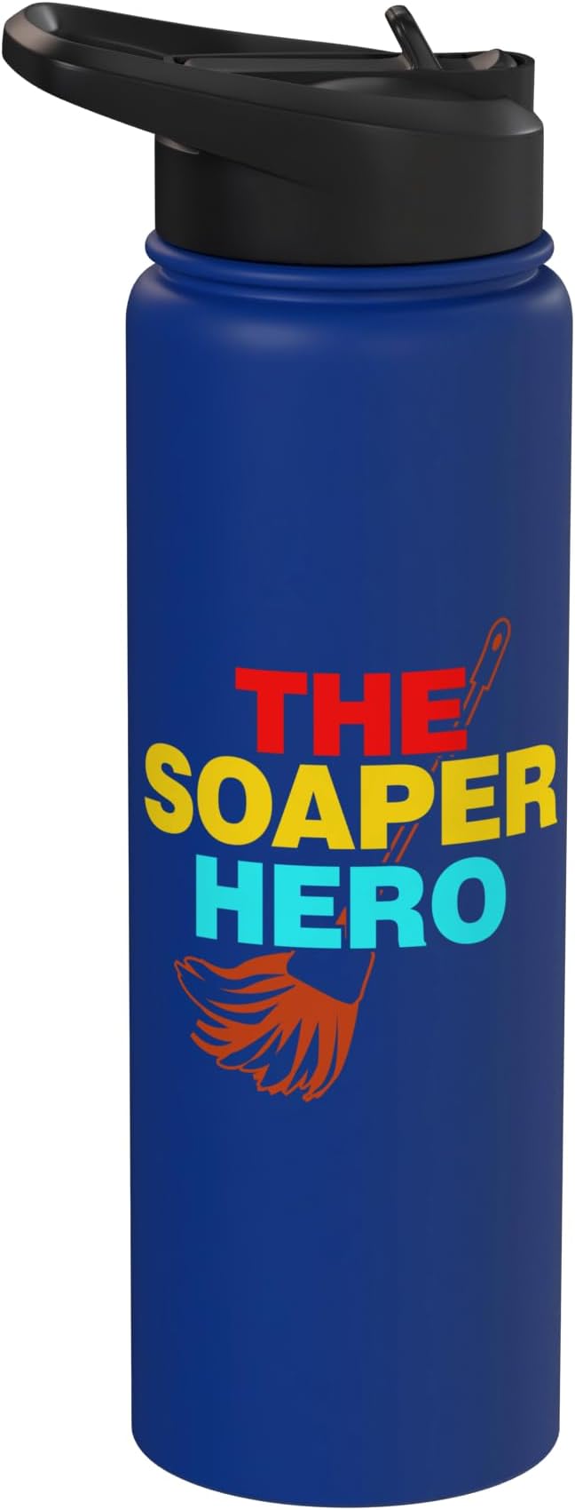 The Soaper Hero Cleaning Stainless Steel Insulated Water Bottle