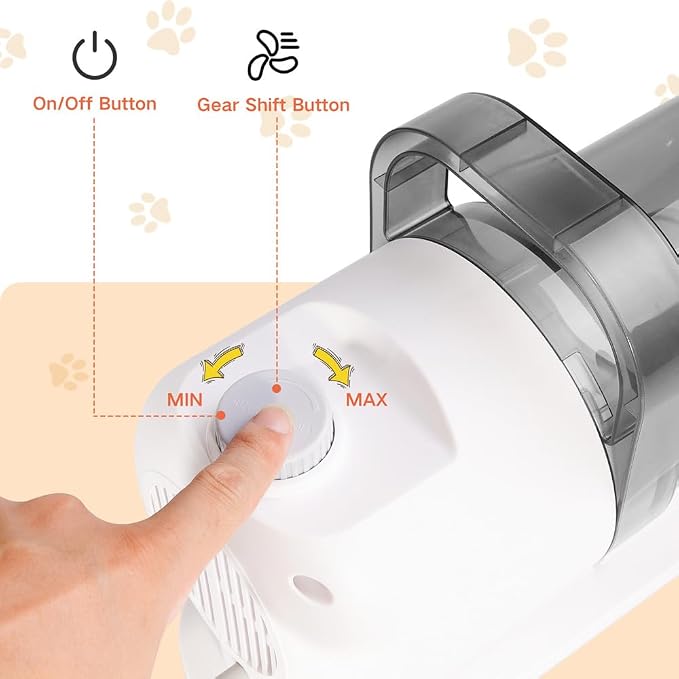 axGear Pet Hair Vacuum Dog Cat Grooming Kit Clipper Brush Hair Trim