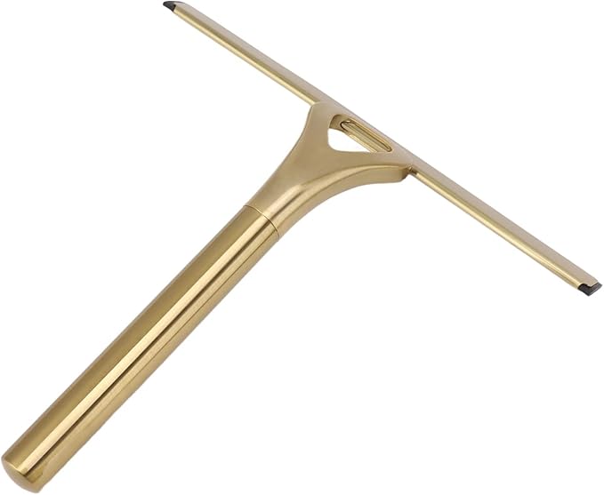 Stainless Steel Squeegee Bathroom Handle Glass Household Glassware Glass Cleaner Glass Brush for Window Cleaning Artifact Scraping Tools Gold Kit Shower Squeegees