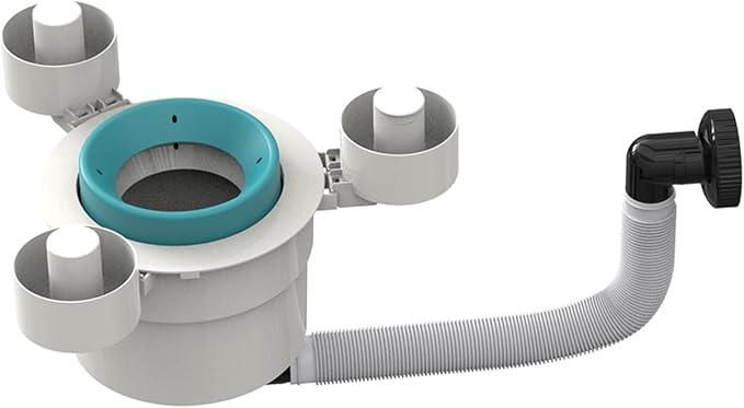 Floating Pool Skimmer for Above Ground Pools, Tri-Float Skimmer with Removable Basket - Easy Install Above Ground Pool Accessories, Universal Pool Cleaning Accesorios para Piscina