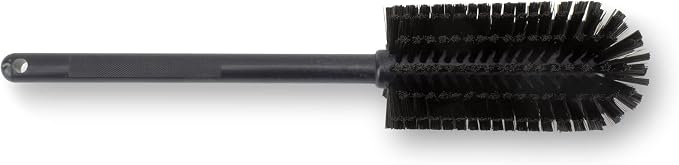 SPARTA Large Water Bottle Brush Ideal for Wide-Mouth Jars, Bottles and Tumblers, Dishwashing Tool with Handle for Home and Commercial Kitchens, Plastic, 16 Inches, Black