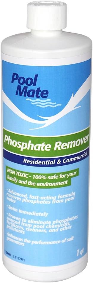 Pool Mate 1-Quart 4-Pack Premium Phosphate Remover Pool, Made in USA