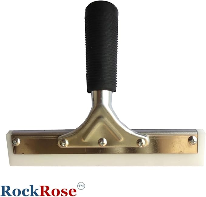 RockRose 8'' Big Mouth Squeegee Handle Professional Tinting Tool Heavy Duty Sturdy Stainless Steel Handle for Security Film Installation & Home Window Automotive Film Extra Leverage Pack 2 Units