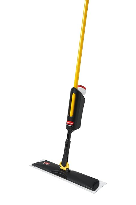 Rubbermaid Commercial Products Spray Mop Kit Includes Mop + Pads for All Floor Types/Hardwood/Vinyl/Tile