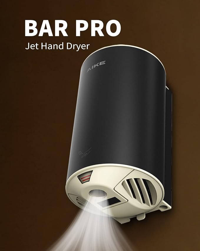 AIKE Air Focus Compact Hand Dryer UL Listed 120V 1350W Dark Beer Custom