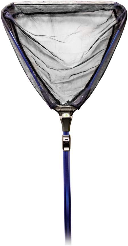 PondH2o Water Garden Koi Fish Pond Skimming Net with Fine 2mm Course Durable Nylon Mesh, w/Fold-Over Collapsible Debris Skimmer Net Head & Telescoping Extension Pole to 6 Ft