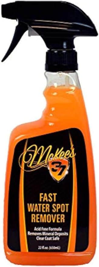 McKee's 37 Fast Water Spot Remover (Paint, Wheels, Glass, Shower Doors), 22 fl. oz.
