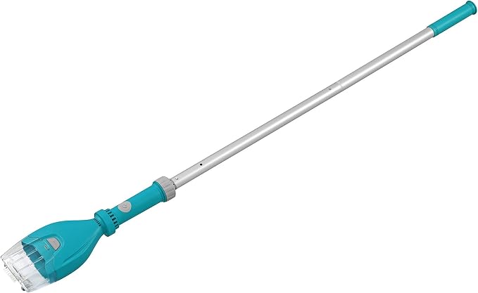 Bestway Cordless Pool Vacuum for Up to 10 Ft Pools, AquaTech Cordless Vacuum Cleaner - Adjustable Pole, Debris Compartment, and AA Battery Operated