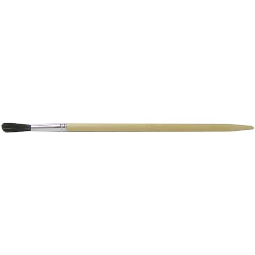 Weiler 41004 1/8" Marking Brush, Black Bristle, 3/4" Trim Length, Long Handle (Pack of 12)