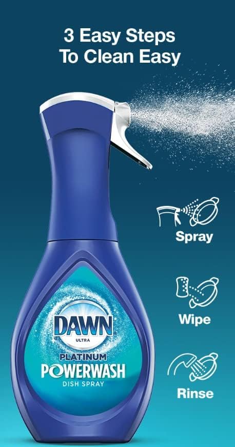 Dawn Platinum Powerwash Dish Spray Soap, Fresh Scent Refill- 16oz