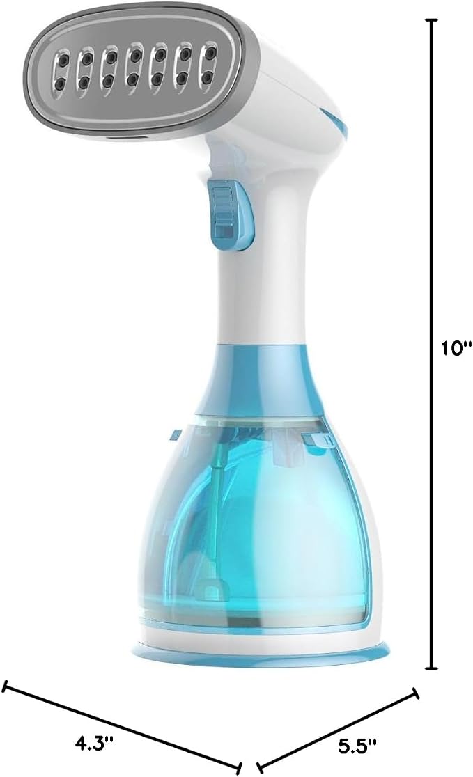 Steamer for Clothes, 15s Heat-Up Handheld Clothes Steamer with Dual Steam Holes, Strong Penetrating Steam, 1200W Portable Garment Steamer Fabric Wrinkle Remover with 300ml Large Tank for Home & Travel