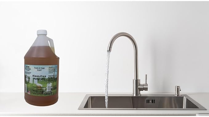 Naturally Preformed Enzyme Cleaner, Laudry Additive, Multi-Purpose Cleaner, Enzyme Solution, and More - Ready-To-Use - Fresh and Clean Scent - 128oz (1 Gallon)