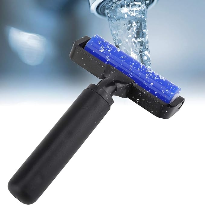 4 Inch Silicone Manual Roller Anti Static Cleaner Tool, Under the Action of Static Electricity, Small Impurities Will be Adsorbed on the Drum 4"