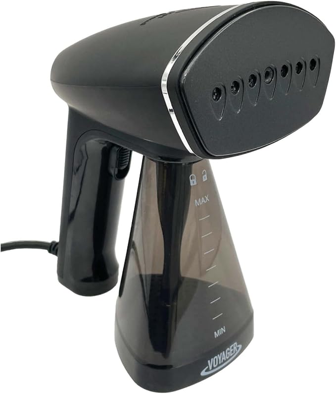 Voyager Cloud Handheld Clothes Steamer, 1650W power, Lightweight Garment and Fabric Steamer, Matte Black