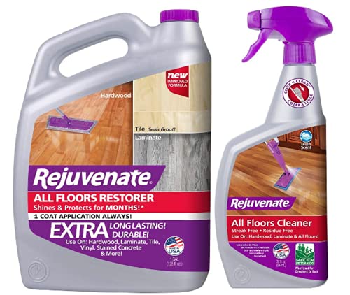 Rejuvenate All Floors Restorer Polish & FBA_RJFC32RTU 32OZ FLR Cleaner, 32 oz, Clear, 32 Fl Oz