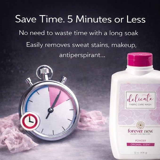 FOREVER NEW Granular Detergent Powder - Delicate Laundry Care Wash - Original Scented, 32 Oz
