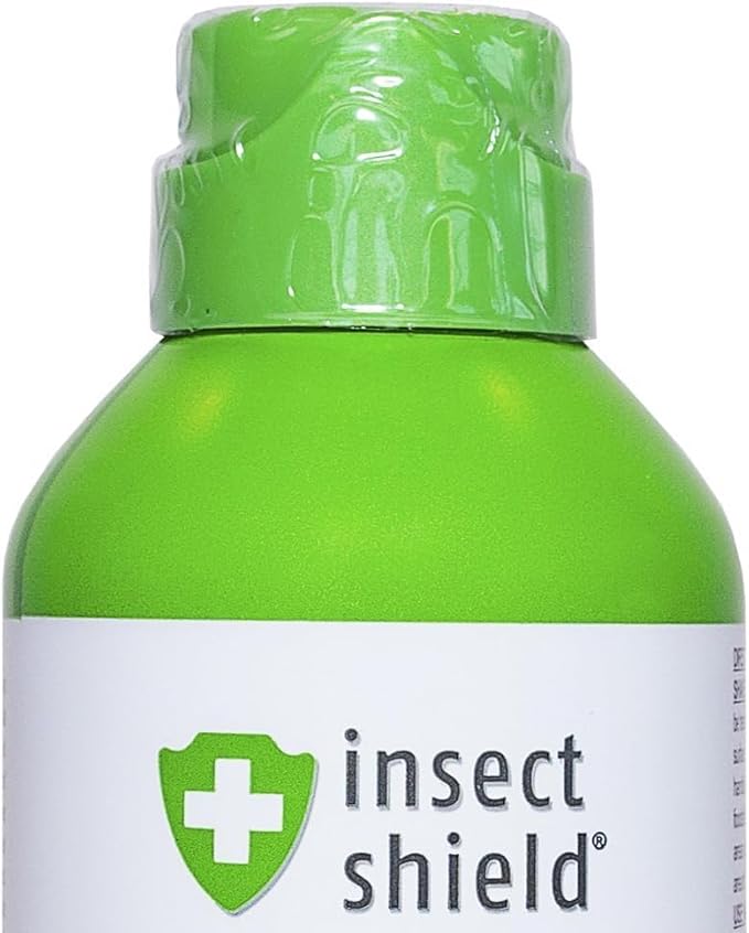 Insect Shield Premium Permethrin Spray - Tick, Flea, Fly, Mosquito, Chigger, Spider & Bed Bug Repellent for Clothing, Gear, Furniture, & Tents, Last up to 60 Days, Clear, 6 Oz Aerosol