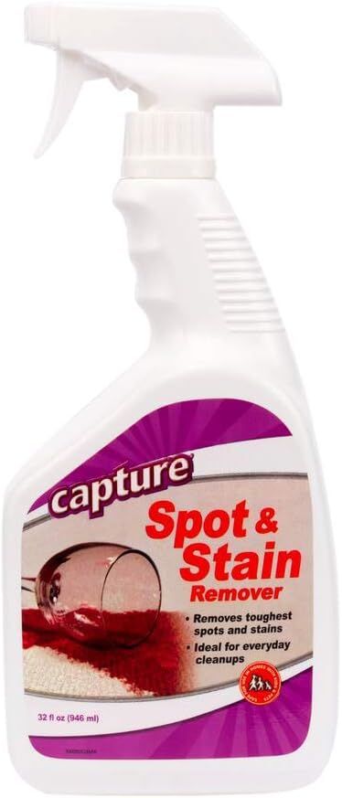 Capture Carpet & Rug Dry Cleaner (2.5lb) & Capture Spot and Stain Remover (32 oz), Couch, Sofa Cleaner and Stain Remover - Bundle
