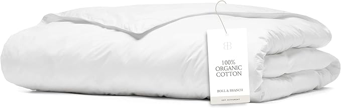 Boll & Branch Down Duvet Insert - King/Cal King, Midweight - Luxury Shell - Cruelty-Free U.S. Down Bedding - Bafflebox, Maintains Loft