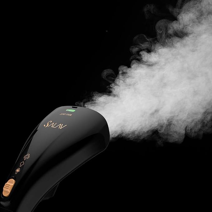 SALAV HS-04/T 1000W Quick Steam Hand Held Garment Steamer with Dual Steam Settings and No-Drip System (Black)