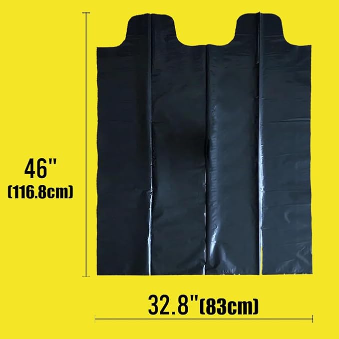 BEIDOU-PAC Contractor Heavy Duty Trash Bags 42 Gallon | 26 Count | 3 MIL | 32.8" X 46" | Large Black Flap Tie Construction Garbage Bags for Business Home Commercial, Industrial, Storage, Outdoor