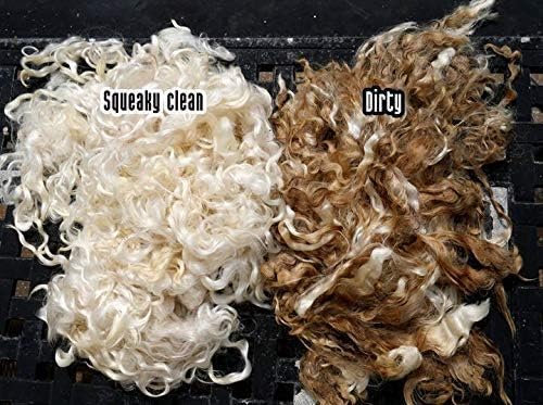 Unicorn Power Scour 16oz. Deep Cleaning Soap for All Types of Fibers. Raw Wool, Sheepskin, Fleece, Cashmere, Mohair, Alpaca, Knits, Hemp, Cotton, and Rugs. Increase Fiber Yield. Lavender Scent.