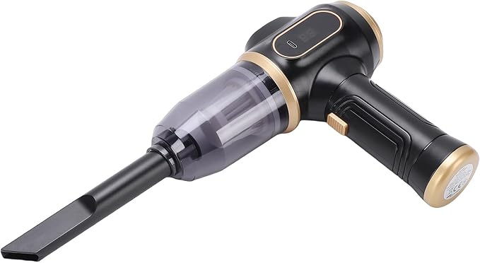 Portable Electric Air Duster, Cordless Mini Air Blower, Rechargeable Handheld Car Dust Vacuum Cleaner Multi Nozzles for Keyboard, PC, Car, Home, Outdoor Cleaning
