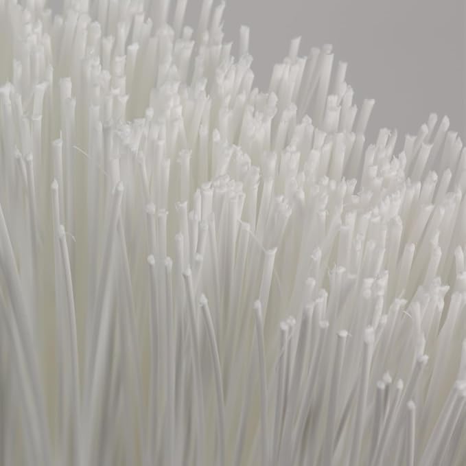 SPARTA 41082EC75 Plastic Color Coded Broom, Flagged Bristles, Long Broom With Angled Head For Large Debris, 56 Inches, Lime, (Pack of 12)