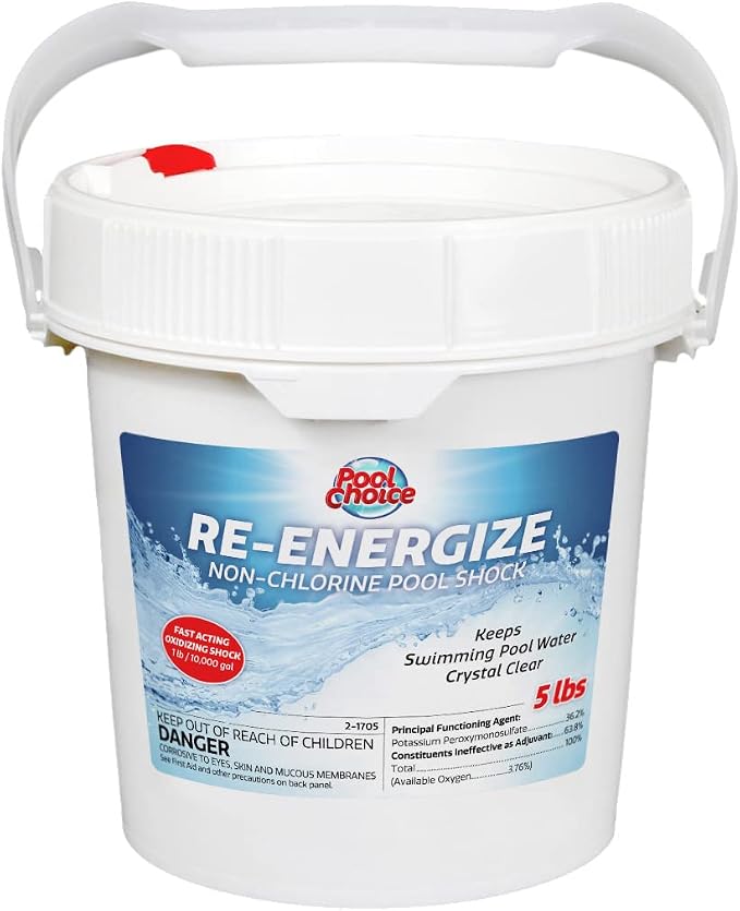 SpaChoice 5-Pounds Premium Re-Energize, Non Chlorine Pool Shock, Made in USA