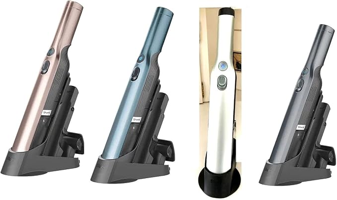 Shark WV201 WANDVAC Handheld Vacuum Lightweight at 1.4 Pounds with Powerful Suction, Charging Dock, Single Touch Empty and Detachable Dust Cup (WV201BLK Black) (Renewed)