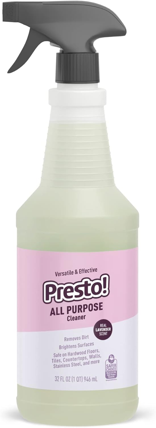 Amazon Brand – Presto! All Purpose Cleaner, Lavender Scent, 32 fl oz, Pack of 2