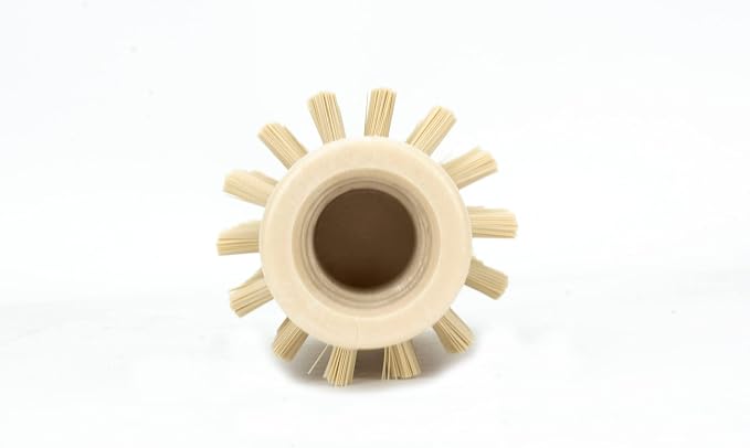 SPARTA Industrial Tank Brush Head Pipe Brush Head, Drain Brush with 3/4" Thread Hole (Handle Not Included) for Commercial Use, Plastic, 2 x 5.7 Inches, Tan - (Pack of 1)