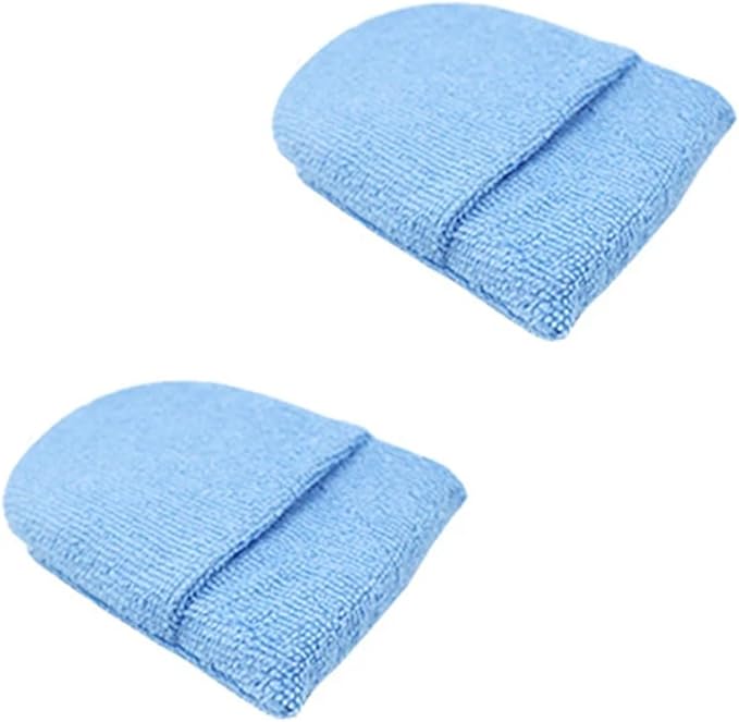 1/10pcs Car Wax Applicator Mitts Microfiber Waxing Polish Pad Sponge Auto Soft Wax Polishing Foam Applicator Car Cleaning Mitts(2pcs Blue)
